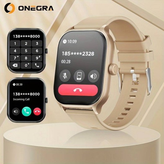 Smartwatch Onegra (beiges Silikonarmband)