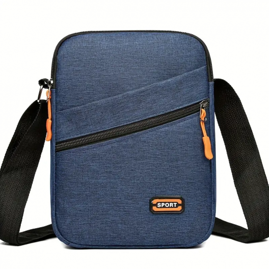 SPORTy blau Nylon-Umhängetasche