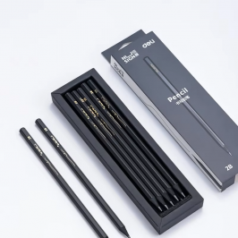 Schwarzes Holz-Graphit-Bleistift-Set 2B, 10pcs
